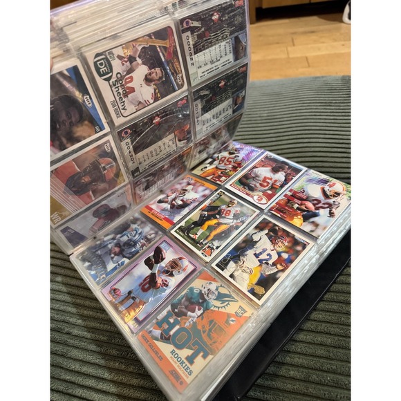 football cards binder KivolFun Card with Sleeves 900 Pocket, Buffalo Football Card Holder for Trading Sports Card 3 Ring Binder Folder Fo quality storage and protection for your collection 900 Pockets Football Card Binder
